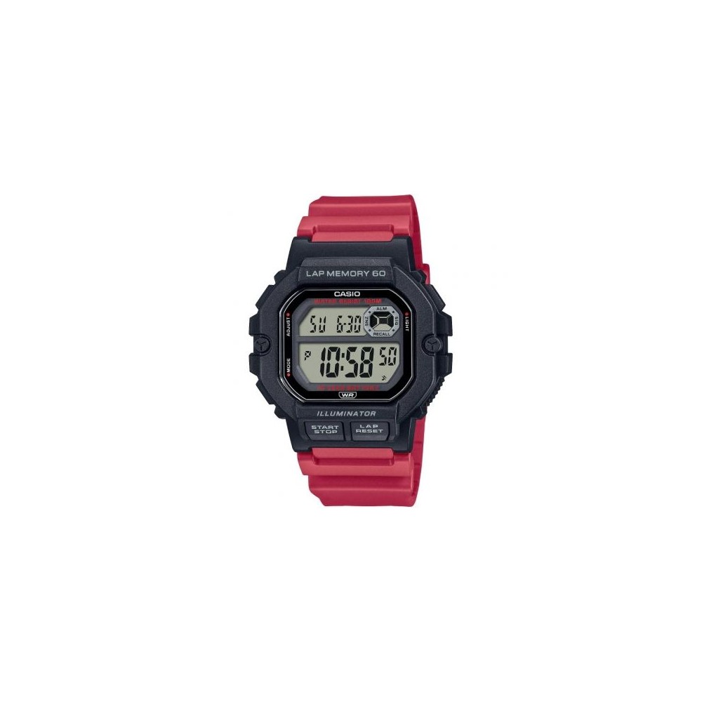 Casio Collection Men WS-1400H-4AVEF 47mm Rojo