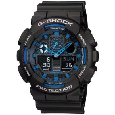 Casio G-Shock Trend GA-100-1A2ER 55mm Negro y Azul