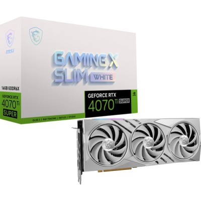 MSI GeForce RTX 4070 Ti Super Gaming X Slim White 16Gb Gddr6x DLSS 3