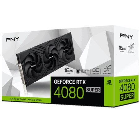 Pny Geforce Rtx 4080 Super 16gb Gddr6x Verto  Triple Fan Edition Overclocked DLSS3