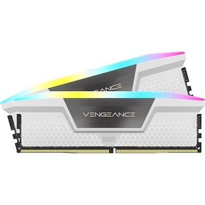 Corsair Vengance RGB Blanca 64GB(2X32GB) 5600Mhz CL40 DDR5