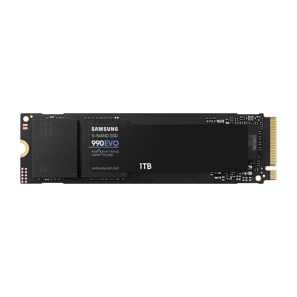 Samsung 990 EVO M.2 1TB NVMe PCIe 4.0 x4 / PCIe 5.0 x2 Samsung 990 EVO M.2 1TB NVMe PCIe 4.0 x4 / PCIe 5.0 x2