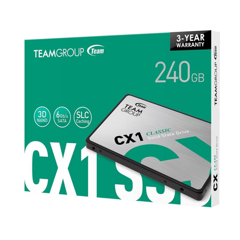 SSD Team Group CX1 240GB SATA III (520/430MB/s)