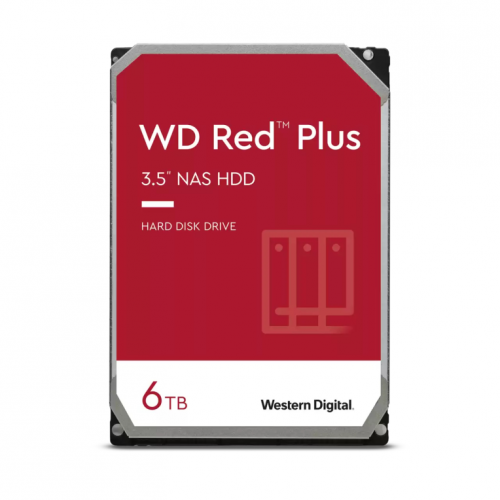 HDD WD Red Plus WD60EFPX 6TB/8,9/600 Sata III 256MB