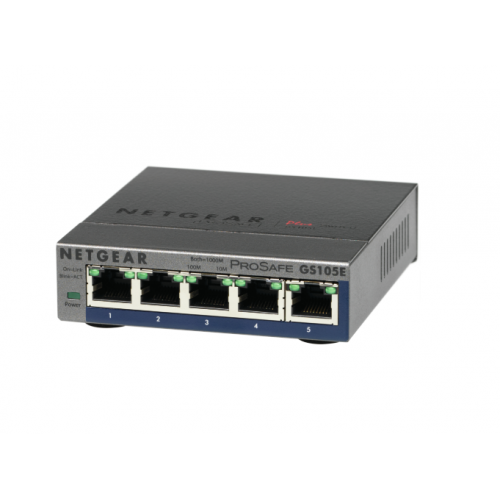 NETGEAR Switch Pro Safe 5-port 10/100/1000 GS105E-200PES