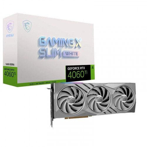 MSI GeForce RTX 4060 TI 16GB Gaming X SLIM WHITE DLSS3