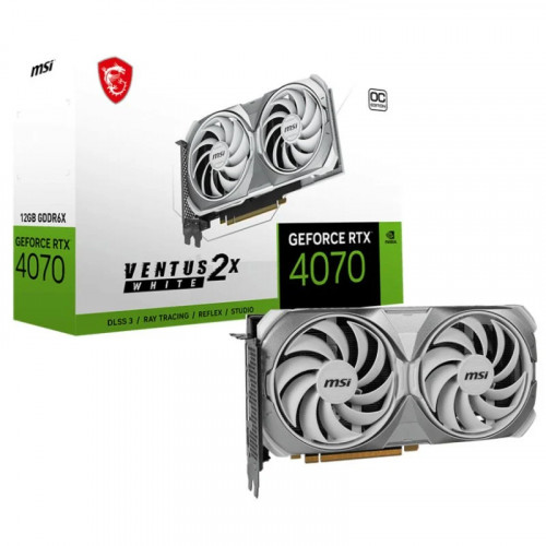 MSI GeForce RTX 4070 12GB Ventus 2X WHITE OC DLSS3