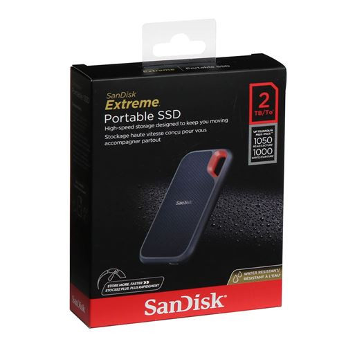 SANDISK Extreme Portable sólido 2TB SSD USB-C NVMe