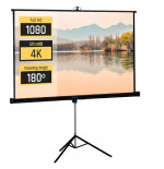 iggual Pantalla 112" 200x200 cm con trípode+bolsa