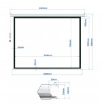iggual Pantalla eléctrica 16:9 92" 203x114 cm