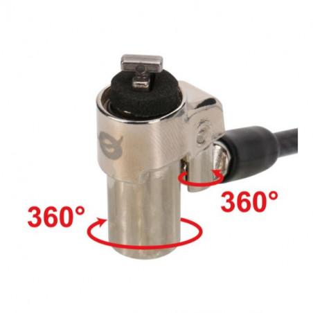 Conceptronic Cable De Seguridad Custodio02bs Por Llave 1.8m