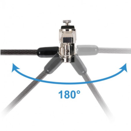 Conceptronic Cable De Seguridad Custodio02bs Por Llave 1.8m
