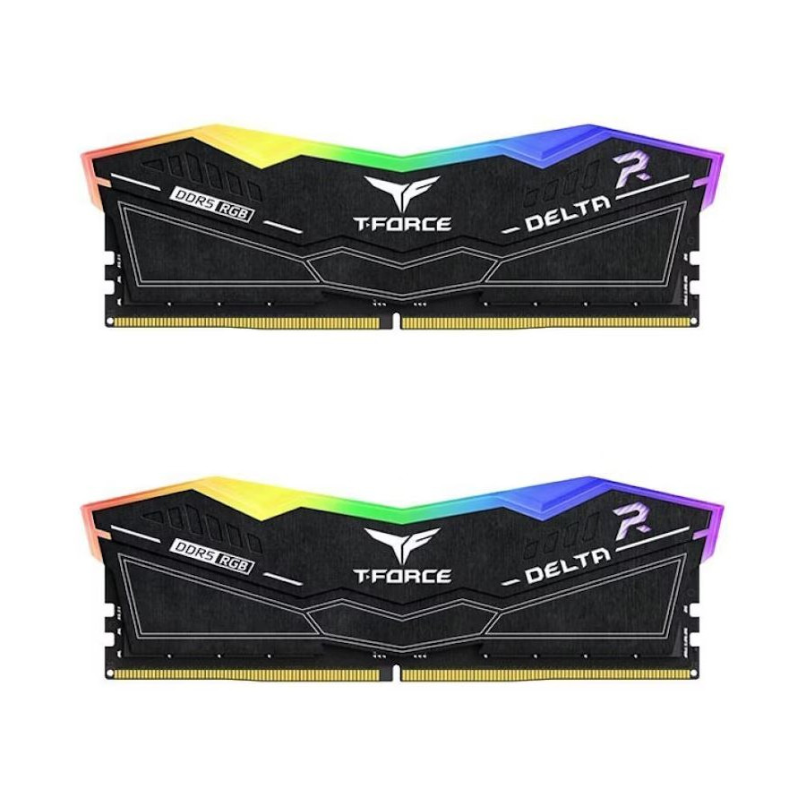 Team group kit delta rgb Negras 32Gb (2x16Gb) 6600MHz Cl34 DDR5 Team group kit delta rgb Negras 32Gb (2x16Gb) 6600MHz Cl34 DDR5