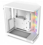 NZXT H6 Flow RGB Blanca Cristal Tintado