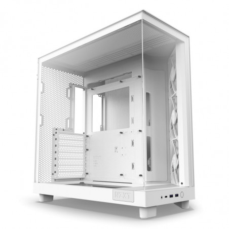 NZXT H6 FLOW BLANCA CRISTAL TINTADO