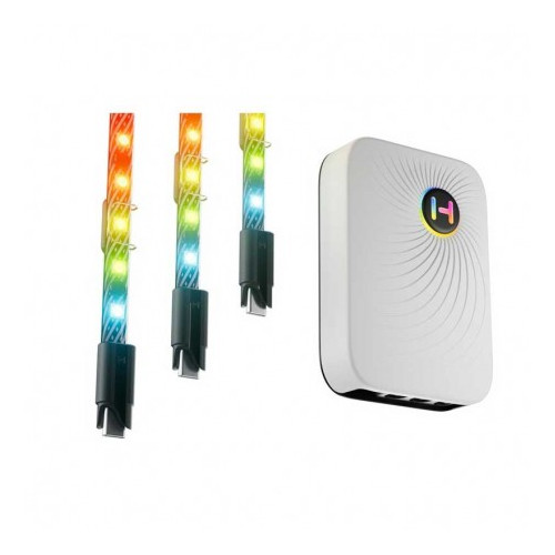 ACCESORIOS HYTE ILUMINACION TIRAS RGB LS10 PACK 3 + NP50 ACC-HYTE-LS10-B-3NP