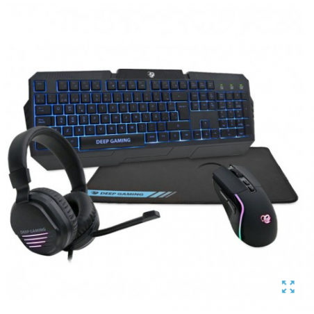 DeepGaming X-WING2 Teclado+ratón+alfombrila+auriculares
