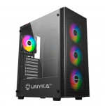 UNYKA GAMING MIR 100 ARGB con ventana negra