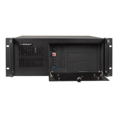 CAJA RACK 4U UNYKA ATX UK4229 NEGRA 2USB3 FAN12CM 2XFAN8CM UK51917