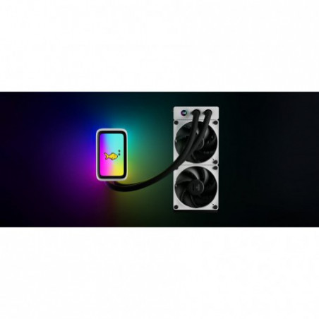 Hyte líquido CPU Q60 RGB 240 2X120 display LCD IPS FAN-HYTE-Q60-BW