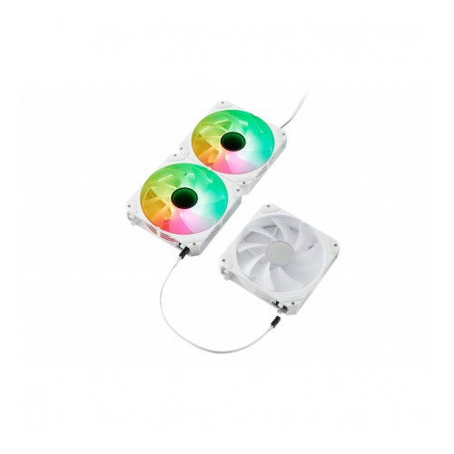 Abysm caja adicional 12 gaming Arclight2.0 ARGB white pack3 AB311001W