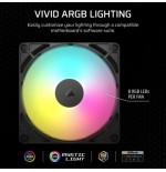 Corsair RS140 ARGB Carcasa del ordenador Ventilador 14 cm Negro 2 pieza(s)