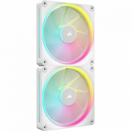 Corsair LX RGB SERIES iCUE LINK 14cm Blanco pack 2