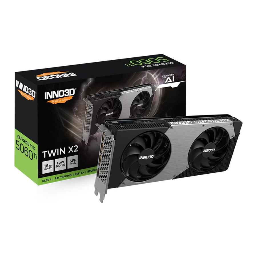 INNO3D GeForce RTX 5060 Ti Twin X2 16GB GDDR7 DLSS4 INNO3D GeForce RTX 5060 Ti Twin X2 16GB GDDR7 DLSS4