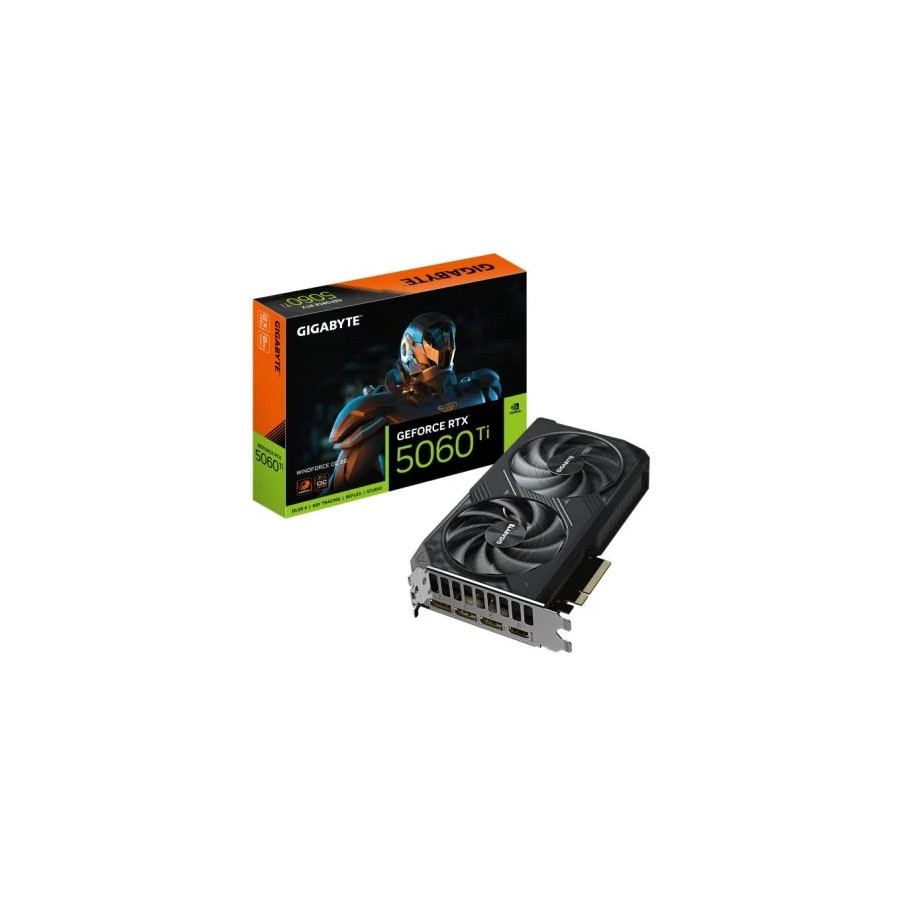 Gigabyte GeForce® RTX 5060 Ti WindForce 2 OC 8GB GDDR7 DLSS4 Gigabyte GeForce® RTX 5060 Ti WindForce 2 OC 8GB GDDR7 DLSS4