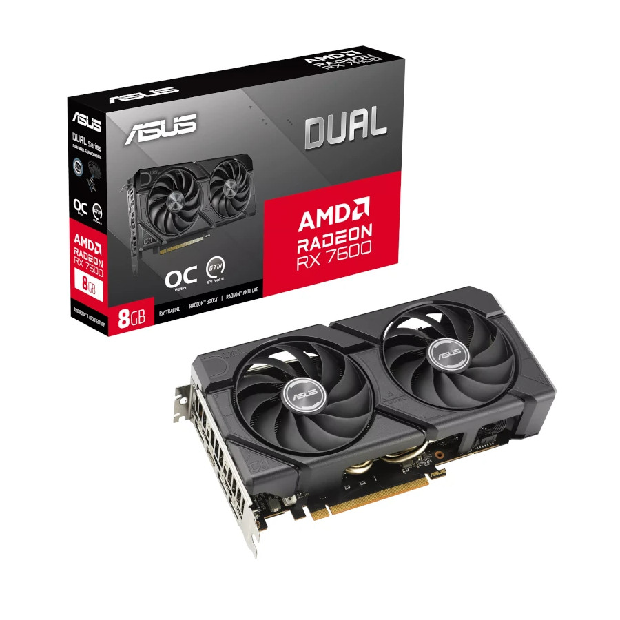 VGA Asus Radeon RX 7600 8GB Dual EVO OC VGA Asus Radeon RX 7600 8GB Dual EVO OC