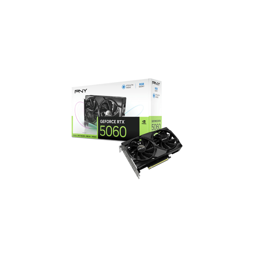 PNY GeForce RTX™ 5060 8GB Dual Fan PNY GeForce RTX™ 5060 8GB Dual Fan