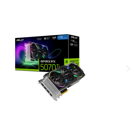 PNY GeForce RTX™ 5070TI 16GB ARGB Gaming Overclocked Triple Fan