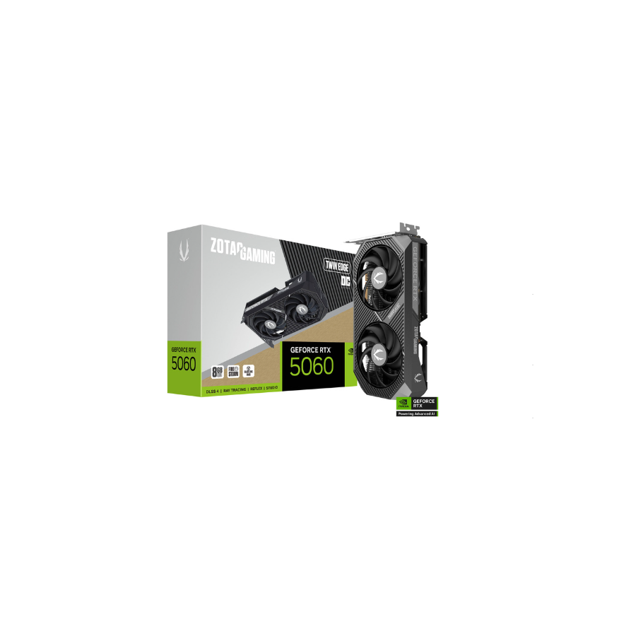 ZOTAC GeForce RTX 5060 8GB GDDR7 Twin Edge OC ZOTAC GeForce RTX 5060 8GB GDDR7 Twin Edge OC