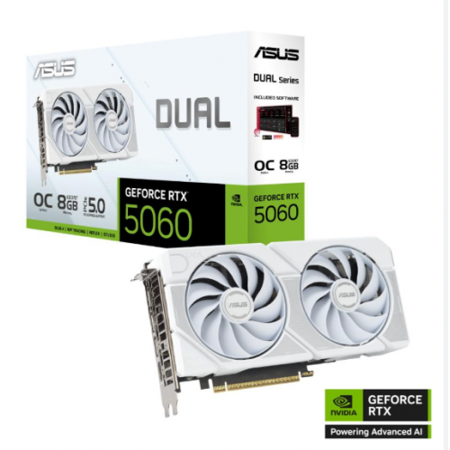 Asus GeForce RTX 5060 8GB Dual OC White