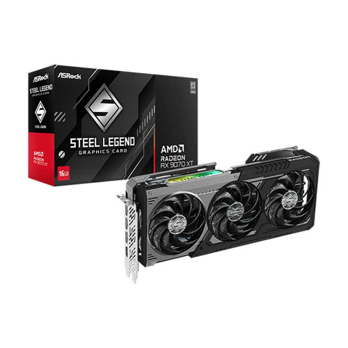 ASRock Radeon RX 9070 XT 16GB Steel Legend Dark