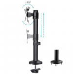 SOPORTE MESA 2 PANTALLAS 17''-32'' NEGRO TOOQ