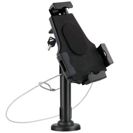 SOPORTE MESA/PARED PARA TABLET ANTIRROBO NEGRO