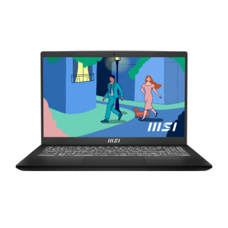 MSI Modern 15 B7M-461ES – Portátil 15.6" FHD, Ryzen 5 7430U, 16GB RAM, 512GB SSD, Windows 11 Home, Negro