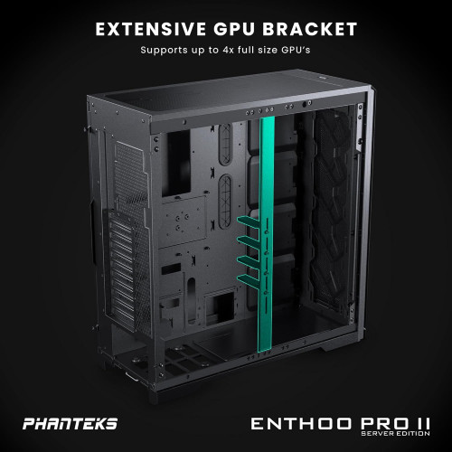 Caja E-ATX negra Phanteks Enthoo Pro 2 Server XL-EBB