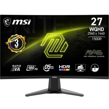 MSI MAG 27CQ6F 27" 2560 x 1440 VA 180Hz 0.5ms