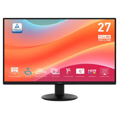 MSI PRO MP272L 27" PLANO IPS  27"FHD 100HZ NEGRO