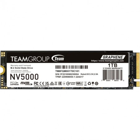 Teamgroup 1TB NV5000 PCIe M.2  PCIe 4.0 x4