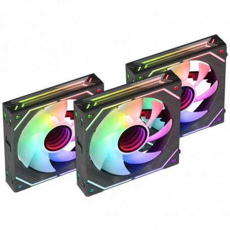 Mars Gaming PWM ARGB 120mm Kit 3x negro