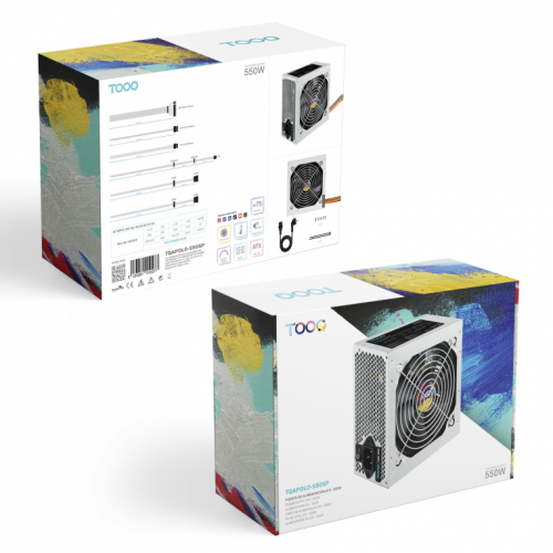 FUENTE ALIMENTACION ATX 550W TOOQ TQAPOLO-550SP