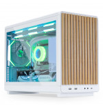 Lian Li x Dan A3 Micro-ATX madera cristal templado blanca